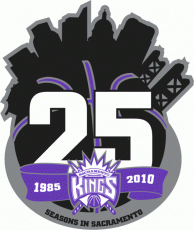 Sacramento Kings 2009-2010 Anniversary Logo heat sticker