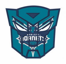 Autobots Charlotte Hornets logo heat sticker