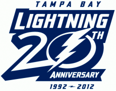 Tampa Bay Lightning 2012 13 Anniversary Logo heat sticker