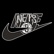 Brooklyn Nets Nike logo heat sticker