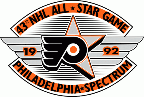 NHL All-Star Game 1991-1992 Logo custom vinyl decal