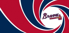 007 Atlanta Braves logo heat sticker