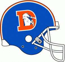 Denver Broncos 1975-1996 Helmet Logo heat sticker