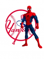 New York Yankees Spider Man Logo heat sticker