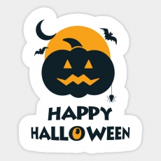 Halloween Logo 26 heat sticker