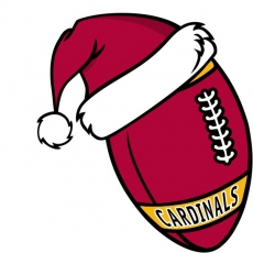 Arizona Cardinals Football Christmas hat logo custom vinyl decal