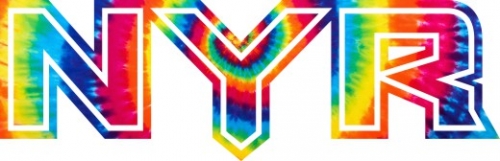 New York Rangers rainbow spiral tie-dye logo custom vinyl decal