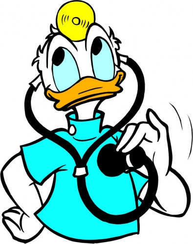Donald Duck Logo 51 heat sticker