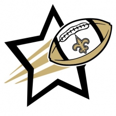 New Orleans Saints Football Goal Star logo custom vinyl decal
