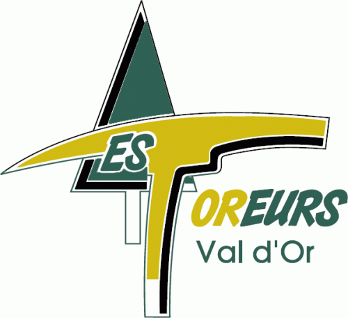 Val-d'Or Foreurs 1993 94-2004 05 Primary Logo custom vinyl decal