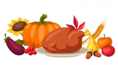 Thanksgiving Day Logo 39 heat sticker