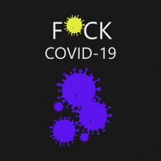 Covid19-18 Logo heat sticker