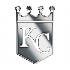 Kansas City Royals Silver Logo heat sticker