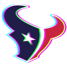Phantom Houston Texans logo custom vinyl decal