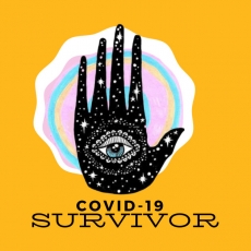 Covid19-15 Logo heat sticker