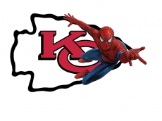 Kansas City Chiefs Spider Man Logo custom vinyl decal