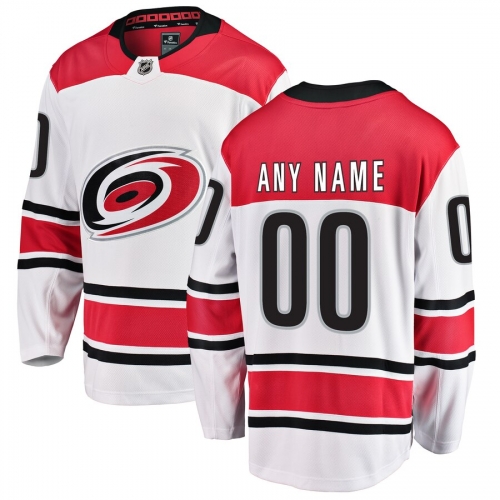 Carolina Hurricanes Custom Letter and Number Kits for Away Jersey Material Vinyl