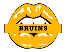 Boston Bruins Lips Logo heat sticker