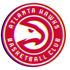 Phantom Atlanta Hawks logo heat sticker