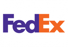 FedEx brand logo heat sticker