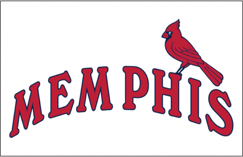 Memphis Redbirds 1998-2007 Jersey Logo heat sticker