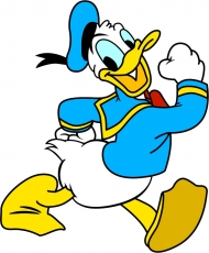Donald Duck Logo 28 heat sticker