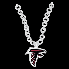 Atlanta Falcons Necklace logo heat sticker