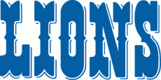 Detroit Lions 1970-2008 Wordmark Logo heat sticker
