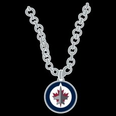 Winnipeg Jets Necklace logo heat sticker